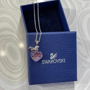 Very sparkly Swarovski Purple Heart pendant.